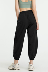 Women's Side Mesh Panel Pocket Quick Dry Athletic Jogger