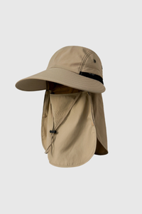 Summer Wide Brim Full Face Sun Protection Fisherman Hat