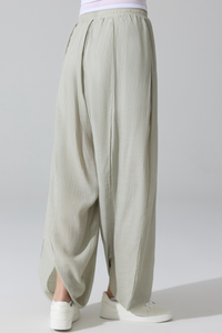 Women's Lightweight Elastic Waist Loose Fit Harem Casual Pants