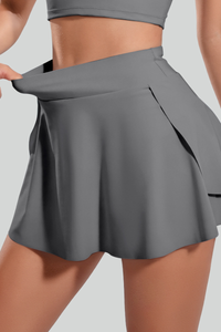 Women's High Waist Anti‑Chafing Pocket Sports Tennis Skort