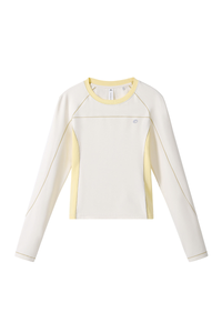 Women's Fall Slim-Fit Stripe Contrast  Long Sleeve T-Shirt