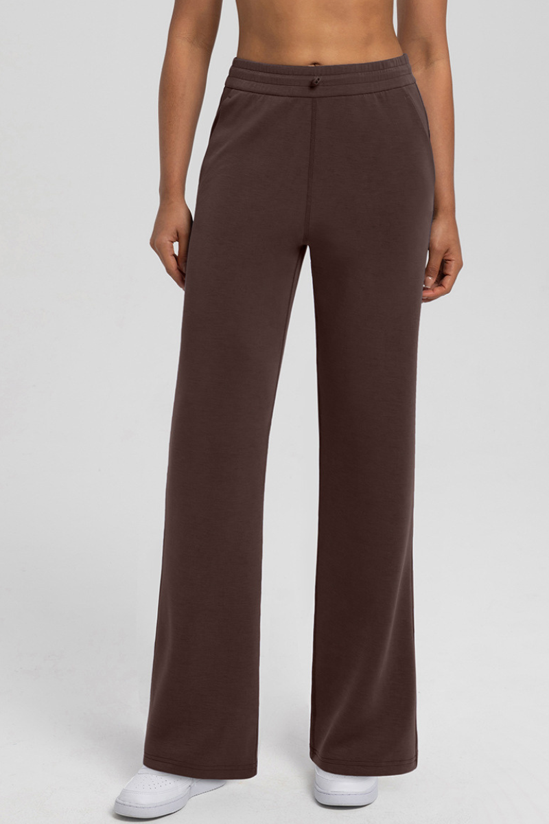 Sand-washed air-loft yoga long pants