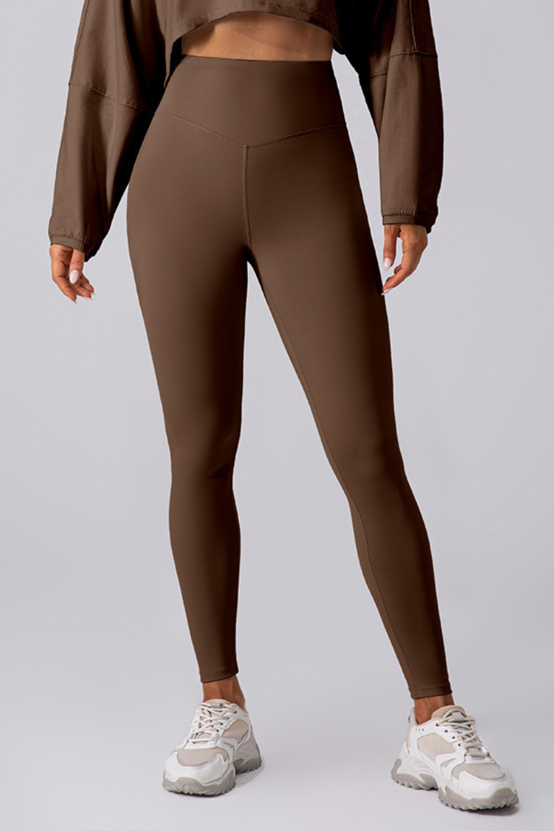 Women's V High-Waist Seamless Butt-Lifting Yoga Leggings