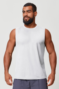 Men's Sleeveless Solid Color Breathable Running Athleisure Tank Top
