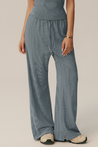 Women's Fall Vintage Striped Drawstring Casual Pants