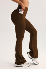 Women's High-Waist Pocket Butt-Lifting Yoga Flare Pants
