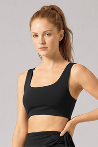 Women's Athletic Cross Tie Back Padded Sports Yoga Bra