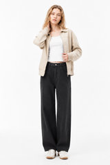 Women's Fall Mid Rise Vintage Casual Jeans