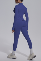 Women's Seamless Yoga Bra & Jacket & Leggings  3-Piece Set