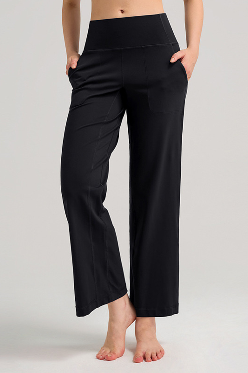 Women's Summer High-Waist Wide-Leg Sports Yoga Pants