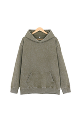 Unisex Fall 400G Heavyweight Washed Vintage Oversized Hoodie