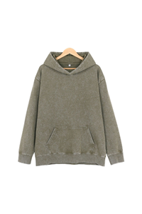 Unisex Fall 400G Heavyweight Washed Vintage Oversized Hoodie