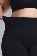 Plus Size Women's High-Waist Butt-Lifting Running Leggings