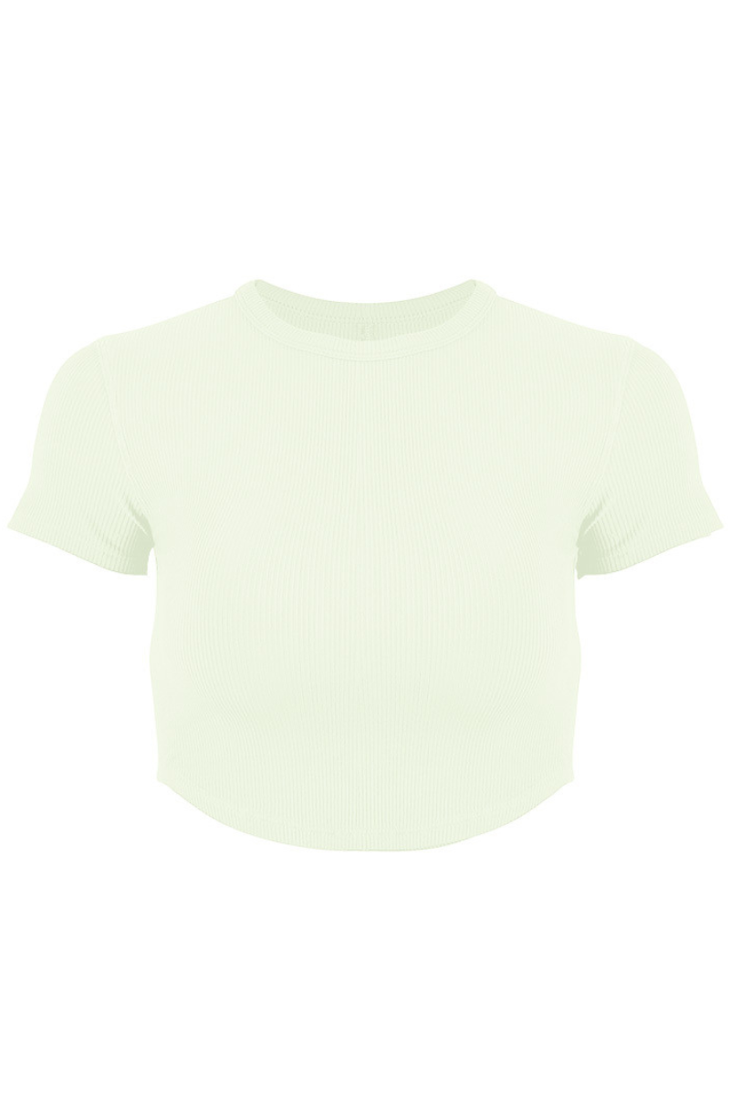 Sleek-Fit Running Crop Tee