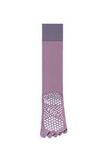 Color Block Non-Slip Knee-High Yoga Five-Toe Socks