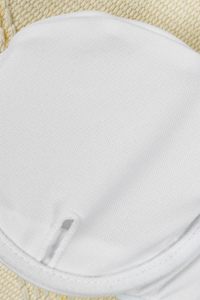 Women's Wide Strap Sheer Lace Cover-up Bikini Set - 3pcs