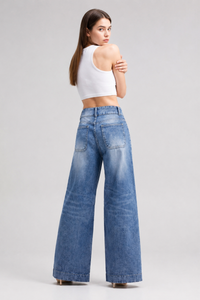 Women's High Waist Wide Leg Jeans