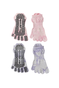 Women's Tie-Dye Yoga Grip Five-Toe Socks