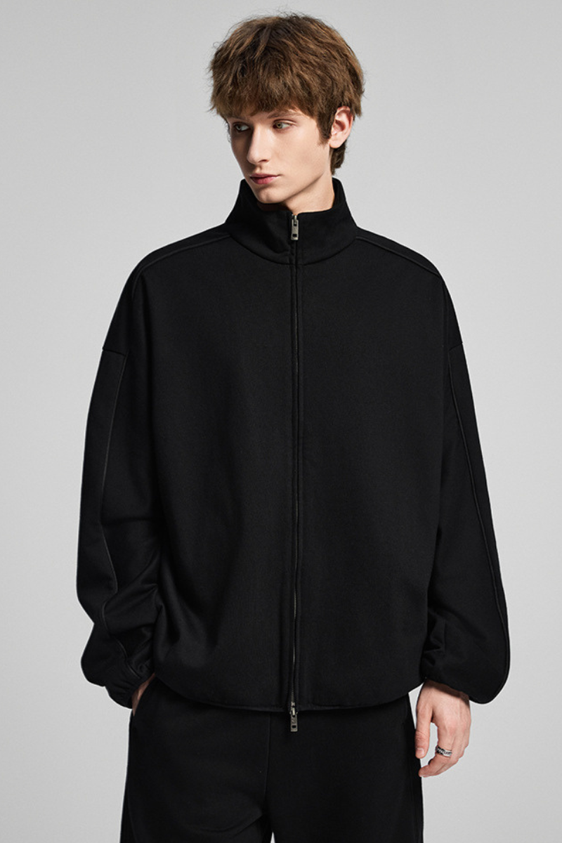 Stand-up collar casual outerwear