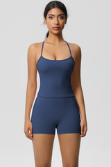 Women Workout Set: Quick Dry Sports Bra + High Waist Shorts