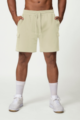 Men's Drawstring Side Pocket Solid Sports Shorts