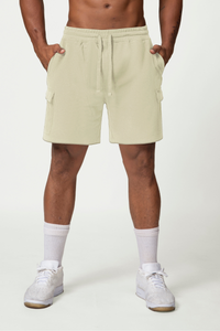 Men's Drawstring Side Pocket Solid Sports Shorts