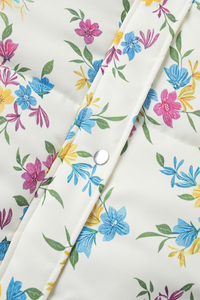 Women's floral pattern cotton jacket.