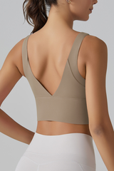 Women's Athletic V-back Wide Straps Bra