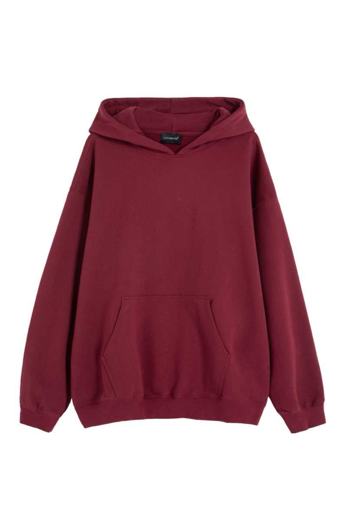 Unisex Fall 100% Cotton Solid Kangaroo Pocket Hoodie
