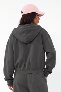 Women's Fall 100% Cotton 360G Boxy Two‑Way Zip Jacket