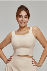Plus Size Women Medium-Impact Waist-Slimming Sport Tank Top