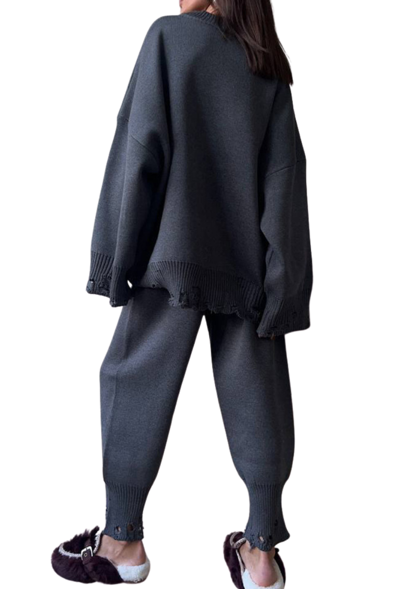 Cracked-out sweater set