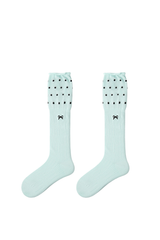 Women’s Retro Striped Color Block Slouch Crew Socks