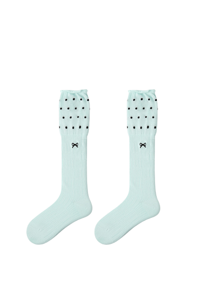 Women’s Retro Striped Color Block Slouch Crew Socks