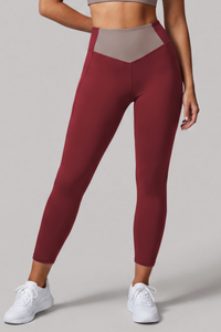 Women's Athletic High Rise Color Block Butt Lifting Leggings