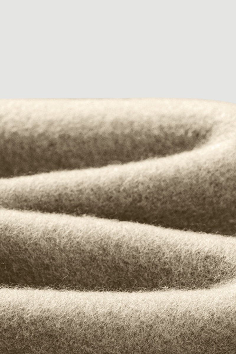 Loose fleece-lined thick round-neck sweatshirt
