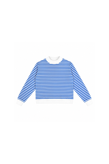 Women's Loungewear Winter Stripe Color Block Sweatshirt