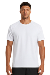 Men's Summer 100% Cotton Crew Neck Quick Dry  Sports T-shirt