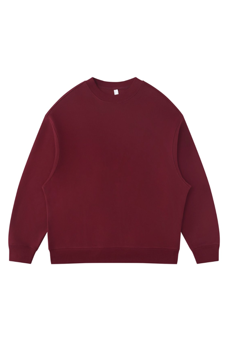 Women's Fall Fleece‑Lined Drop Shoulder Oversized Pullover