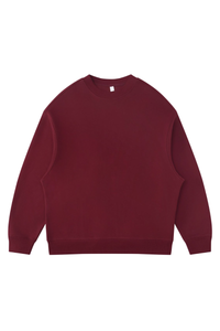 Women's Fall Fleece‑Lined Drop Shoulder Oversized Pullover