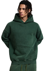 Washable wax-dyed sweatshirt