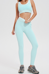 Color-contrast quick-drying yoga set