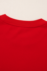 Women's Christmas Sets:Sleigh Letter Sweatshirt And Shorts