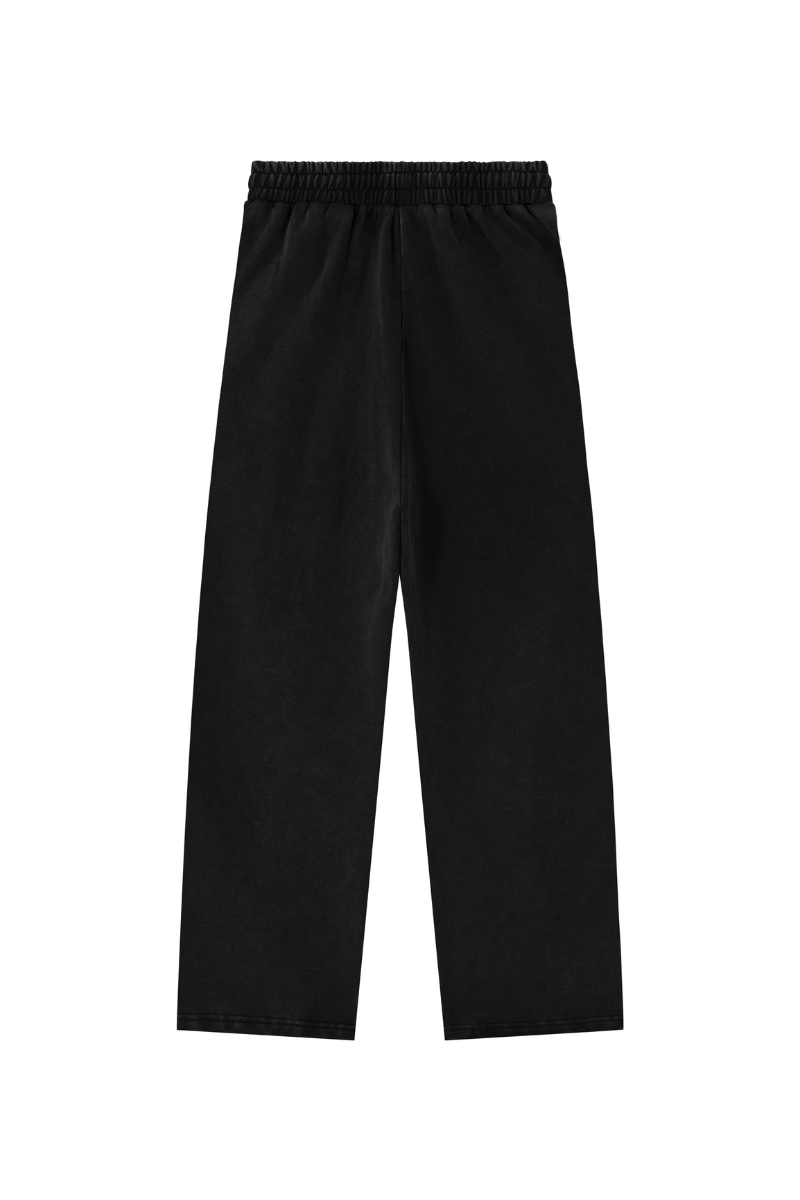 Unisex 100% Cotton Washed Heavyweight Wide Leg Casual Pants