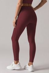 Women's Athletic Corset Seam 3D Peach Butt Yoga Leggings