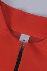 Men's Half Zip Stand Collar Athletic Long Sleeve T-shirt