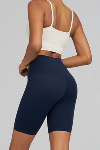 High-waisted women's athletic shorts