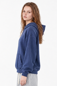 Women's 100% Cotton Winter 430G Heavyweight Loose Hoodie