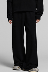 Faded, frayed-edged sweatpants