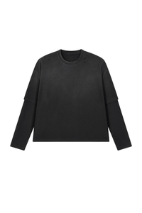 Women's  100% cotton Vintage Wash Gradient Relaxed Pullover